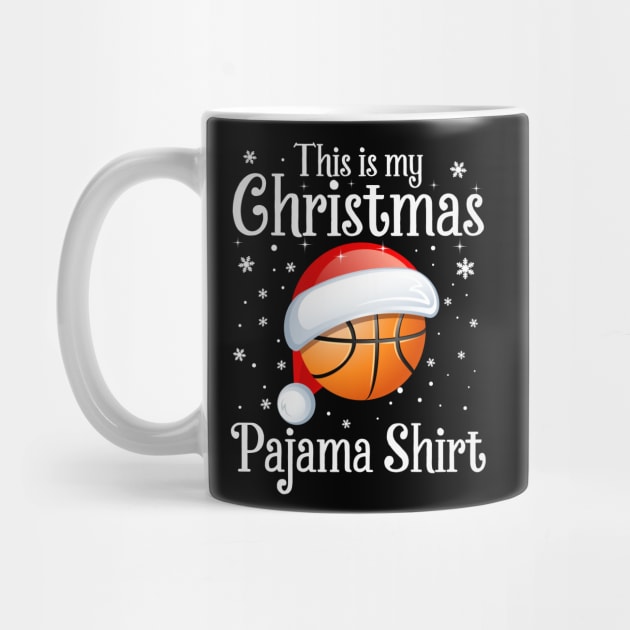 This Is My Christmas Pajama Shirt Basketball Christmas by DragonTees